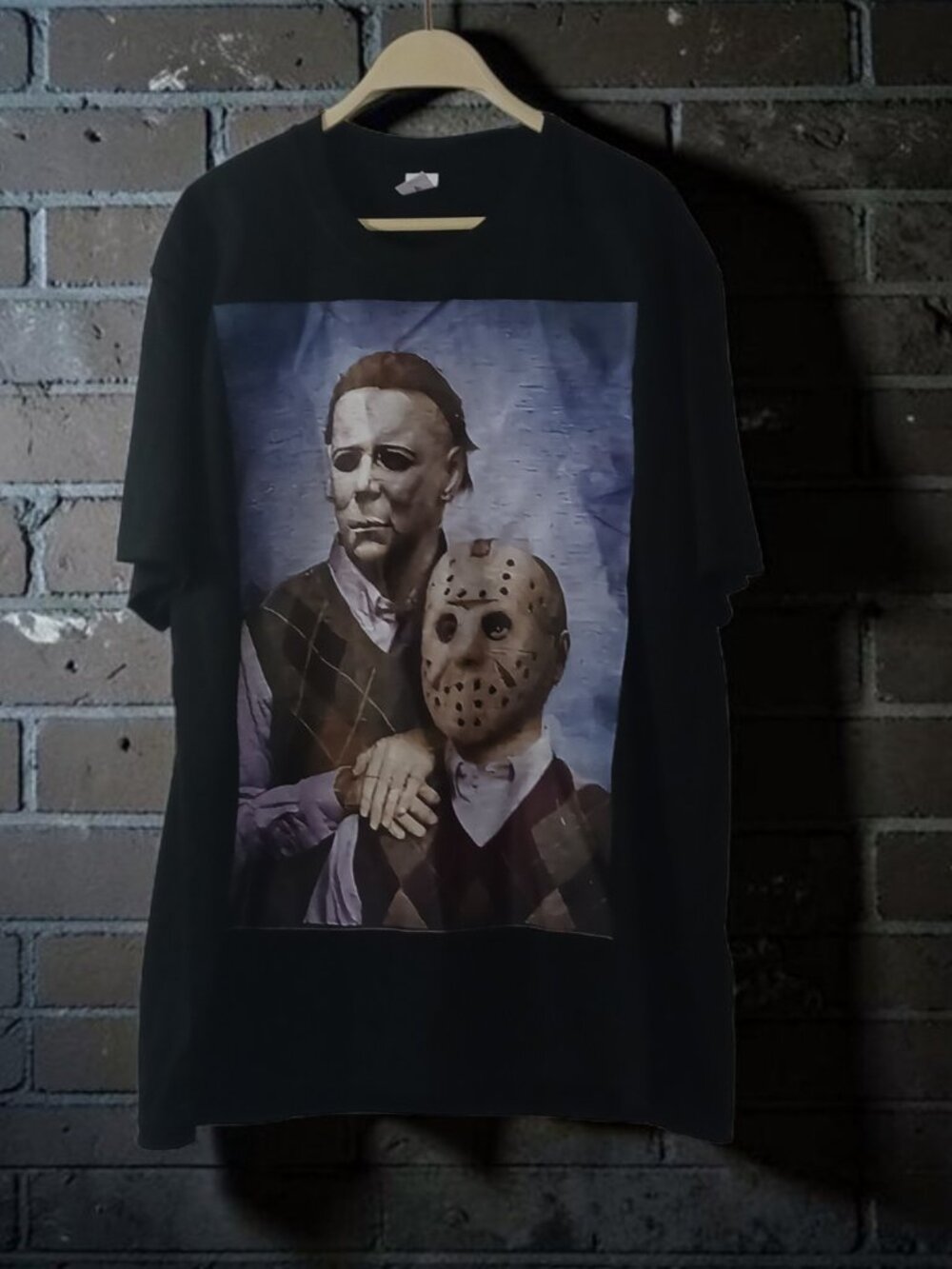 NWOT Unisex XL Horror Movie Graphic Tee Michael Myers Jason Voorhees